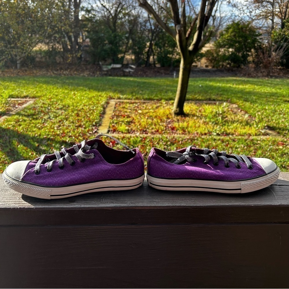 Converse chuck Taylor all star purple metallic sneakers‎ - Picture 3 of 6